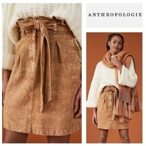 Anthropologie Pilcro Paperbag‎ Waist Mini Skirt Size 14